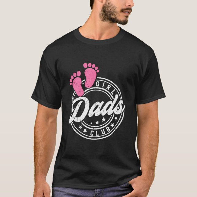 Cool Dads Club Father's Day From Daughter Funny Da T-Shirt (Front)
