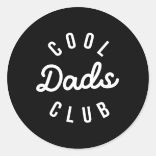 Cool Dads Club Funny Dad Fathers Day Family Matchi Classic Round Sticker