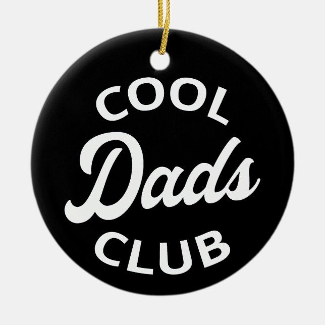 Cool Dads Club I Ceramic Tree Decoration (Front)