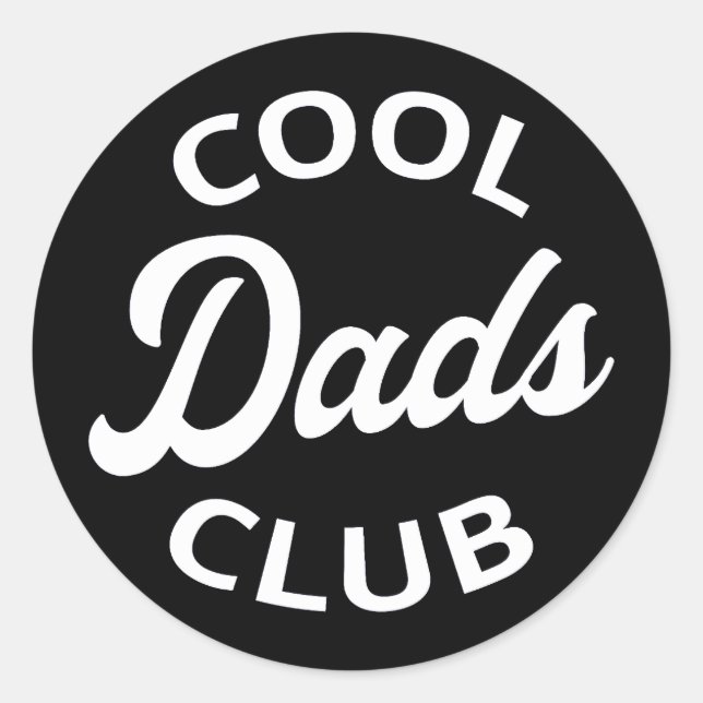 Cool Dads Club I Classic Round Sticker (Front)