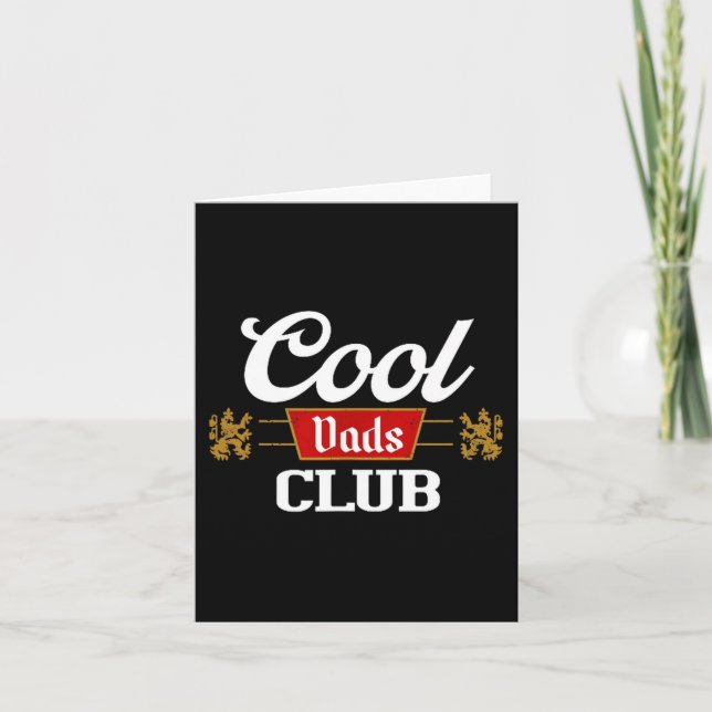 Cool Dads Club Shirt Father's Day From Daughter So Card (Front)