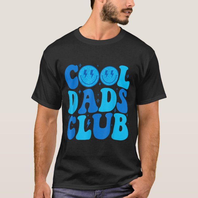 Cool Dads Club Shirt Retro Groovy Dad Father's Day (Front)