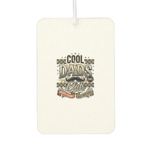Cool Dads Club Vintage Engraving Dad Shirt Design_ Car Air Freshener