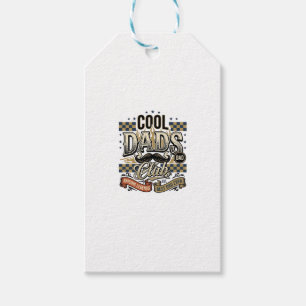 Cool Dads Club Vintage Engraving Dad Shirt Design_ Gift Tags