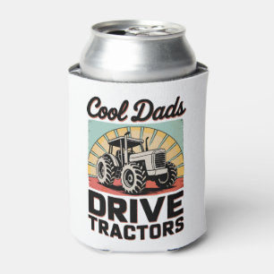 Cool Dads Drive Tractors Farmer Father’s Day Dad Can Cooler