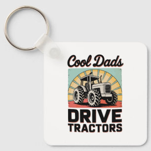 Cool Dads Drive Tractors Farmer Father’s Day Dad Key Ring