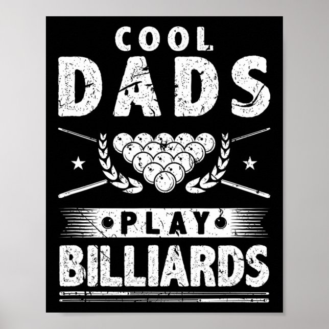 Cool Dads Play Billiards  Poster (Front)