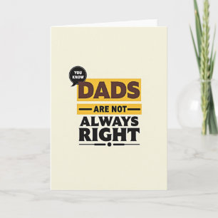Cool Dads Typography Card