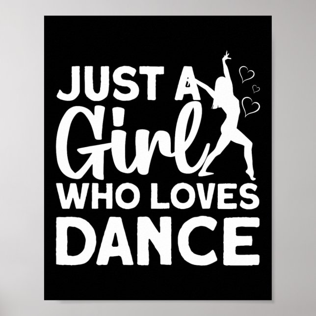 Cool Dance Art For Women Teen Girl Jazz Dancing Cl Poster (Front)