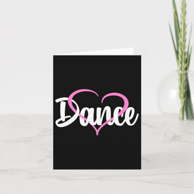 Cool Dance For Women Girls Ballroom Lyrical Hip Ho Card (Front)