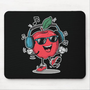 Cool Dancing Apple  Mouse Mat