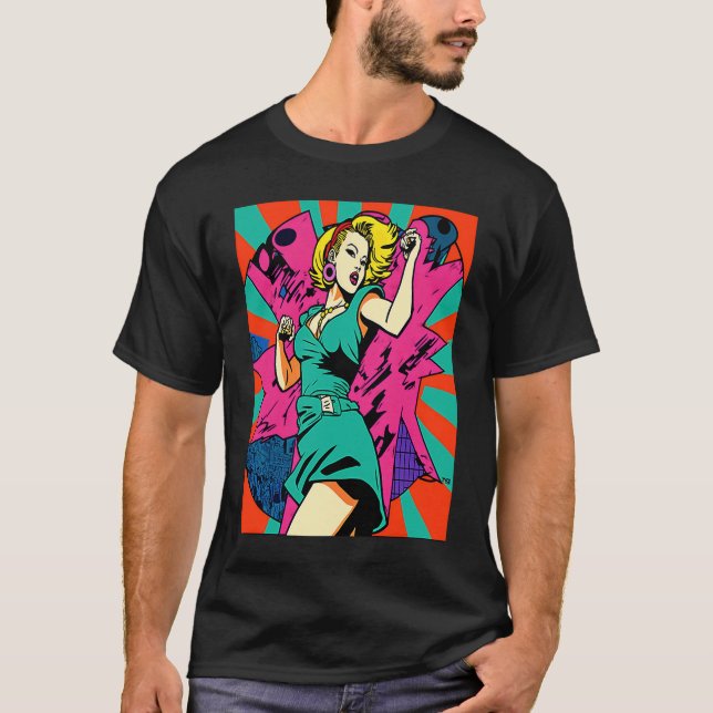 Cool Dancing Mom Retro Streetwear Dancer Mom T-Shirt (Front)
