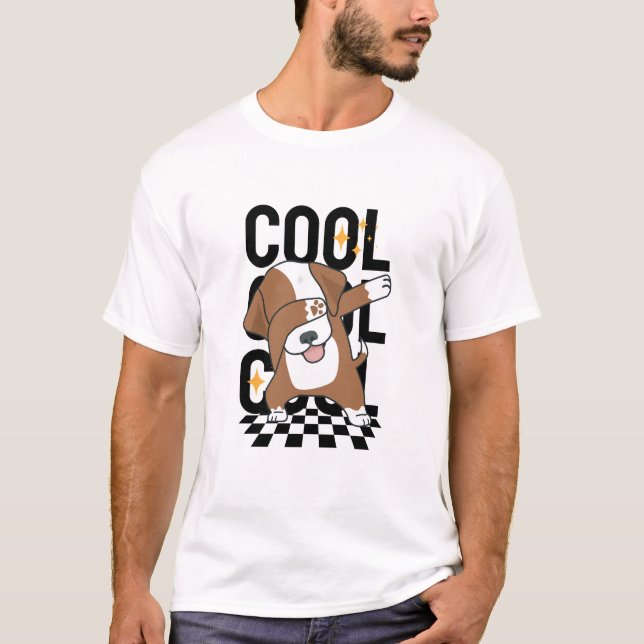 Cool Dancing Puppy T-Shirt (Front)