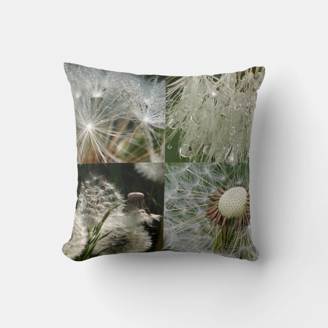 Cool Dandelion Seeds  Cushion (Front)