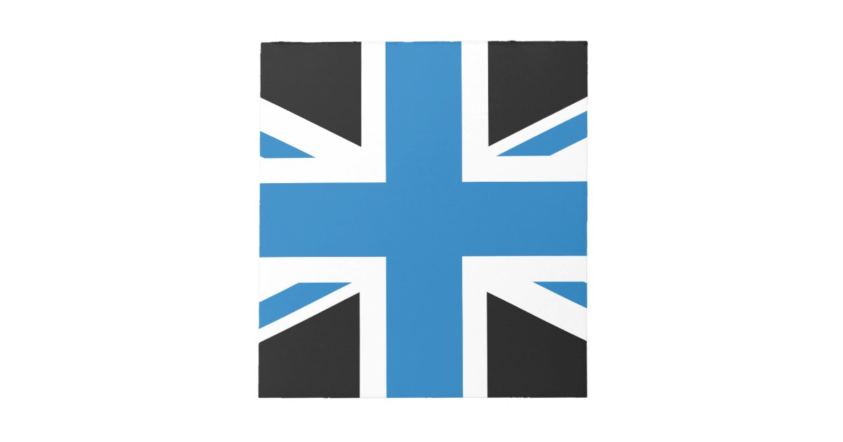 Cool Dark Blue Union Jack British(UK) Flag Notepad Zazzle.co.uk