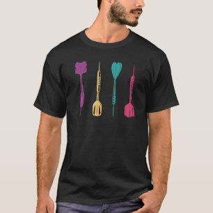 Cool Dart For Women Men Dartboard Vintage Dart Pla T-Shirt