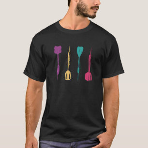 Cool Dart For Women Men Dartboard Vintage Dart Pla T-Shirt