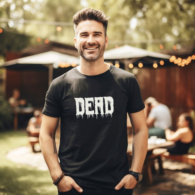 Cool DEAD Drippy Script Fun Dad's Halloween T-Shirt (Creator Uploaded)