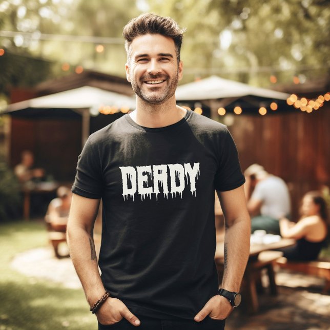 Cool DEADY Drippy Script Fun Daddy's Halloween T-Shirt (Creator Uploaded)