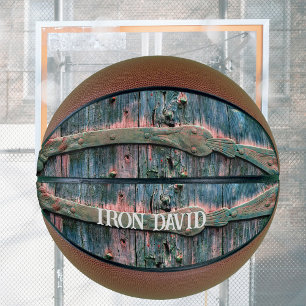 Cool decorative wooden gate personalizable  basketball