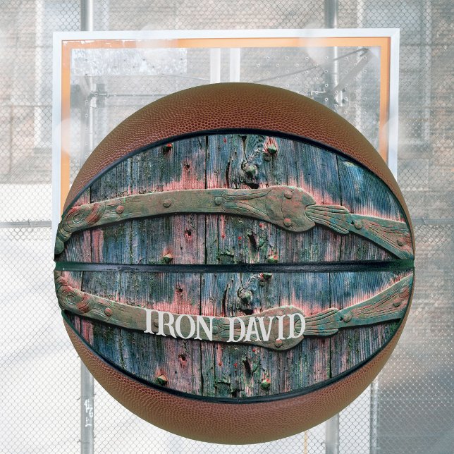 Cool decorative wooden gate personalizable  basketball (Creator Uploaded)