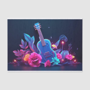 Cool Decoupage music lovers Tissue Paper