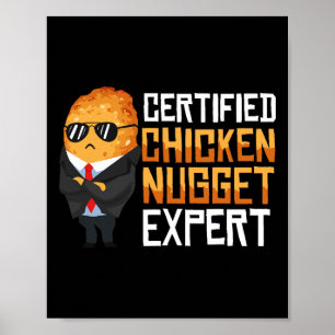 Cool Deep Fried Tenders Wings Food Quote Poster