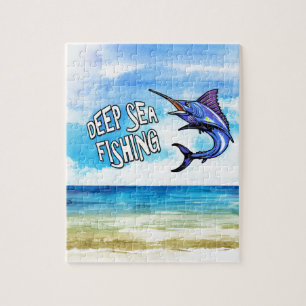 Cool Deep Sea Fishing Ocean Jigsaw Puzzle