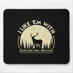 Cool Deer Hunting Art For Men Women Hunting Wildli Mouse Mat