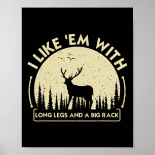 Cool Deer Hunting Art For Men Women Hunting Wildli Poster
