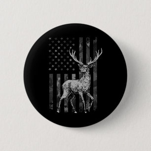 Cool Deer Hunting Design For Men Women Deer Hunter 6 Cm Round Badge