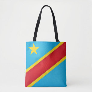 Cool Democratic Republic Of The Congo Flag Fashion Tote Bag