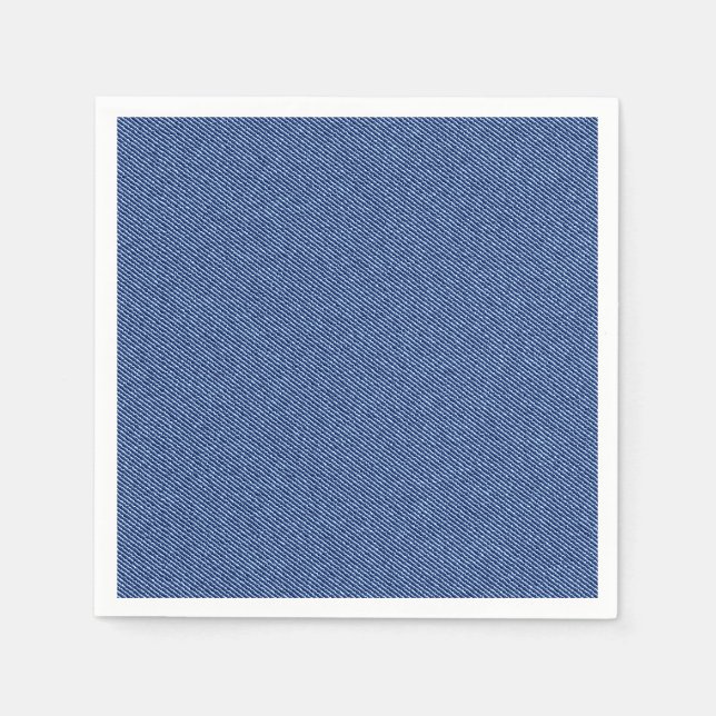 Cool Denim Blue Jeans Napkin (Front)