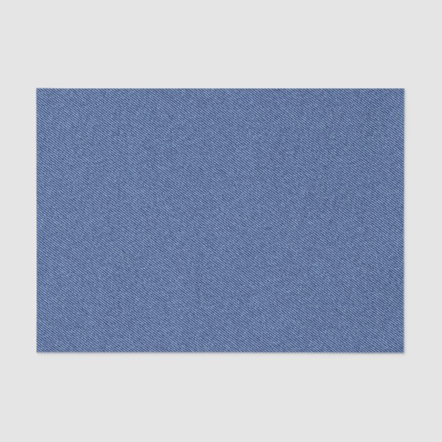 Cool Denim Blue Jeans Tissue Paper (Front)