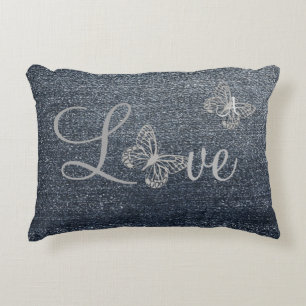 Cool Denim Look Decorative Cushion