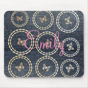 Cool Denim Look Mouse Mat