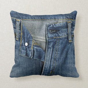 Cool denim texture Throw Pillow 16"x16"