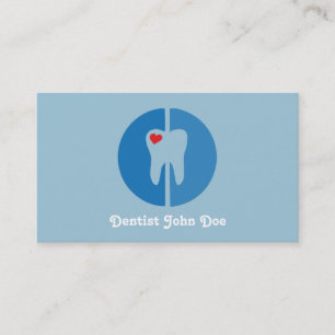 Cool dentist dental office tooth business card