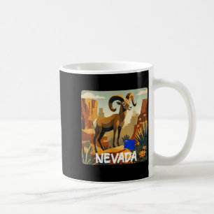 Cool Desert Nevada Costume with Bighorn Sheep Coffee Mug