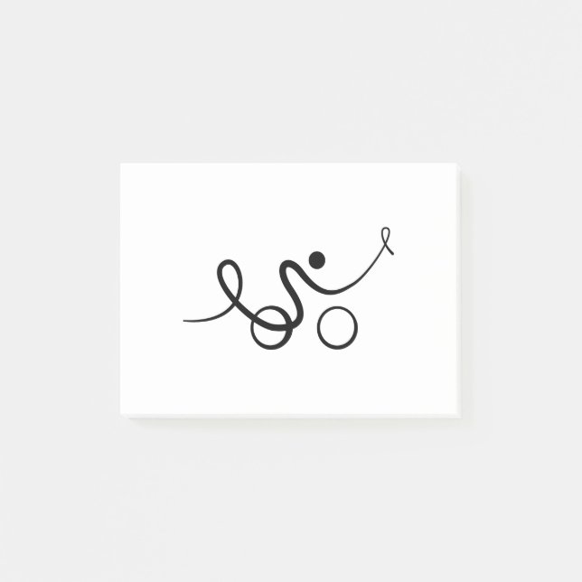 Cool design for cyclists post-it notes (Front)