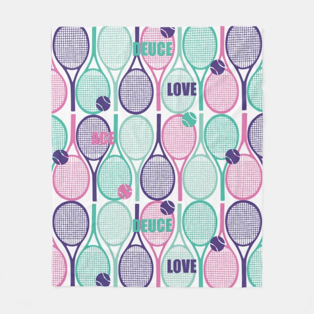 Cool Design for Tennis players, coaches... Fleece Blanket (Front)