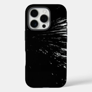 Cool Design in Black and White iPhone 16 Pro Case