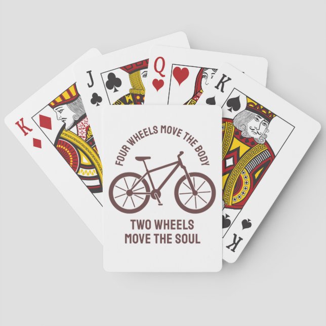 Cool Design - Tow Wheels Move The Soul Playing Cards (Back)