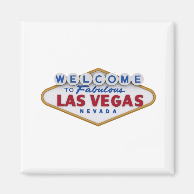 cool designer magnet welcome to las vegas (Front)
