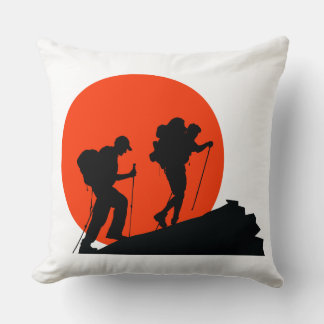cool designer pillow i love hiking
