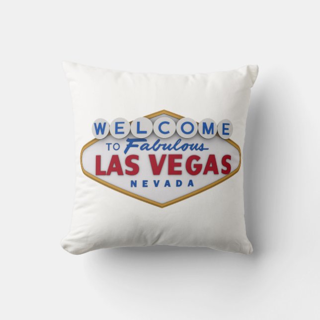 cool designer pillow welcome to las vegas (Front)