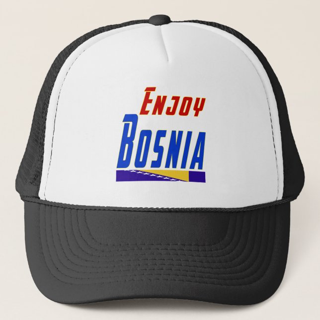 Cool Designs For Bosnia Trucker Hat (Front)