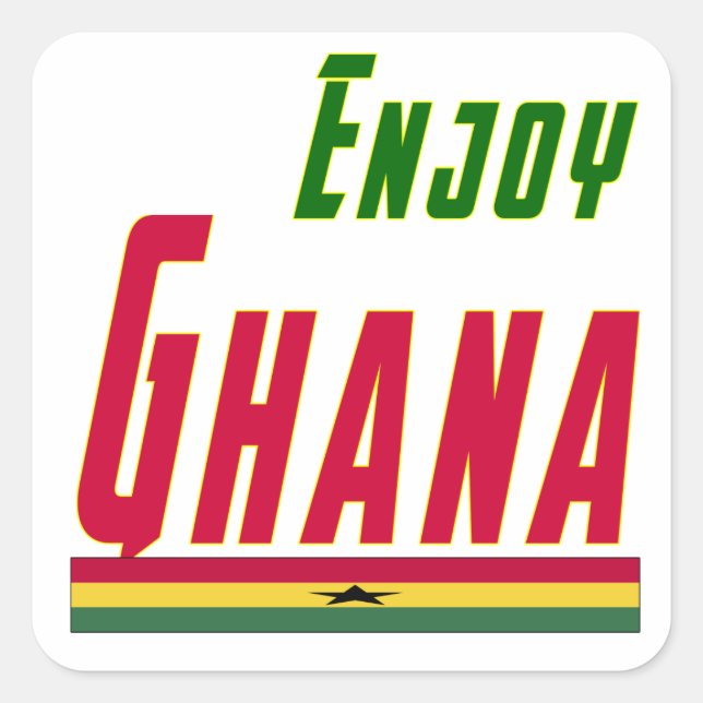 Cool Designs For Ghana Square Sticker (Front)