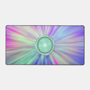 Cool desk mat for laptop and mouse