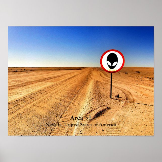 Cool Desolate Alien Area 51 Nevada USA Poster (Front)
